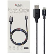 تصویر کابل شارژر یسیدو Yesido Ca-T6 Lightning to USB Yesido Ca-T6 Lightning to USB