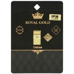 تصویر فلش دیتا پلاس 128 گیگابایت USB3.2 مدل ROYAL GOLD - طلایی Flash memory Data+ 128GB USB3.2 ROYAL GOLD