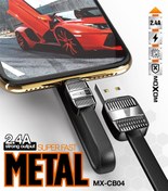تصویر کابل شارژر موکسوم MX-CB04 میکرو USB Moxom Charger Cable MX-CB04 Micro USB