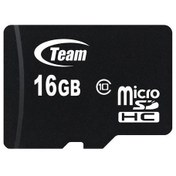 تصویر کارت حافظه MicroSDHC تیم گروپ مدل IPM کلاس 10 استاندارد UHS-I U1 سرعت 80MBps ظرفیت 16 گیگابایت با گارانتی مادام العمر 