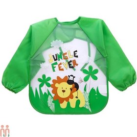 تصویر پیشبند کودک ضدآب سبز جنگل 