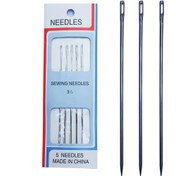 تصویر سوزن لحاف دوزی مدل LJ-5 بسته 5 عددی به همراه 4 عدد سوزن جوالدوز 