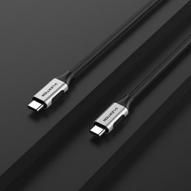 تصویر کابل شارژ USB-C لنشن مدل CCN طول ا Lention USB-C to USB-C 50cm 100W Cable CCN Lention USB-C to USB-C 50cm 100W Cable CCN