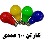 تصویر لامپ 10 وات قرمز پارس سام-کارتن 100 عددی 