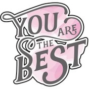 تصویر استیکر لپ تاپ مدل you are the best کد 335 