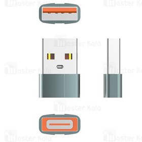 تصویر تبدیل OTG یو اس بی به Type C الدینیو LDNIO LC150 USB C to USB Adapter Transmission - خاکستری 