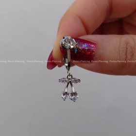 تصویر پیرسینگ ناف فیک 