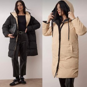 تصویر کاپشن زنانه ترک مدل دورو 