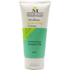 تصویر کرم مرطوب کننده قوی مدیلن حاوی آمونیوم لاکتات %12 حجم 50 میل Medilann Cream Intensive Moisturizing Ammonium Lactace 12% 50ml