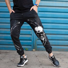 تصویر شلوار اسلش مردانه طرح اسکلت کد 8821 Men's slash pants, skeleton design, code 8821