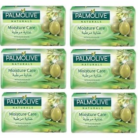 تصویر صابون پالمولیو ۱۷۰ گرم عصاره آلوئه ورا و روغن زیتون – باکس ۶ عددی – Palmolive soap moisture care 