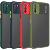 تصویر کاور پشت مات محافظ لنزدار مناسب برای گوشی موبایل شیائومی Poco M3 Cover For Xiaomi Poco M3 Camera Lens