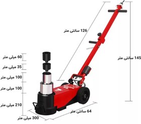 تصویر جک 40-80 تن بادی کامیونی تورنادو tornado 40-80t jack