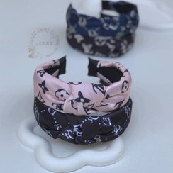 تصویر تل گرهی ساتن طرحدار | تل سر 