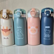 تصویر تراول ماگ عروسکی قفل‌دار با نی آسان‌نوش ۳۵۰ میلی لیتر 