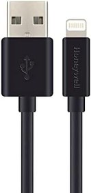 تصویر کابل USB به لایتنینگ Honeywell، کانکتور لایتنینگ اصلی Apple دارای گواهینامه MFI، شارژ سریع، همگام‌سازی غیر بافته و کابل شارژ برای iPhone، iPad، Airpods، iPod، 4 فوت (1.2M) - مشکی 