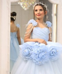 تصویر لباس مجلسی دخترانه مدل 281 