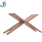 تصویر رحل قرآن چوبی قهوه ای بسته ۵ عددی 