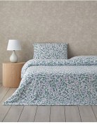 تصویر کاور لحاف یک نفره مجموعه لارکیک تخت پنبه ای گلدار 160X220 سانتی متر سبز آبی انگلیش هوم English Home 