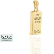 تصویر آویز نیمست شمش طلا 