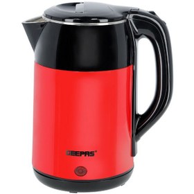 تصویر کتری برقی 1.8 لیتری جیپاس مدل GK6138 1500W 1.8L Double Layer Electric Kettle