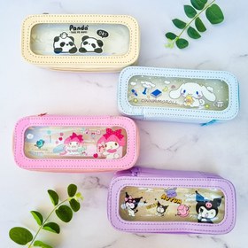 تصویر جامدادی دو طبقه شفاف 