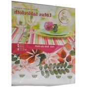 تصویر سفره ۸ نفره ژله ای شفاف طرح گل 