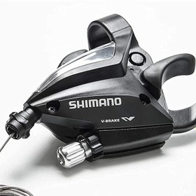 تصویر دسته دنده دوچرخه شیمانو 3 در 8 سرعته Shimano Shifter ST EF500 3×8 SPEED 