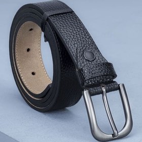 تصویر کمربند زنانه مشکی چرمی 