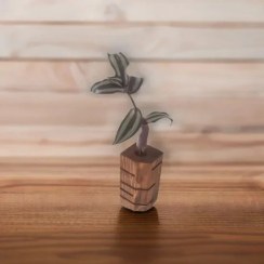 تصویر گلدان چوبی دستساز دکوری مدرن و تزیینی1 