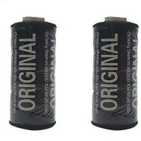 تصویر نخ خیاطی اورجینال مشکی بسته 2 عددی 