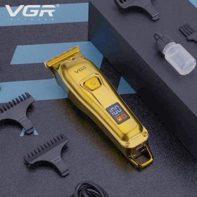 تصویر شیور طلایی یاندو SV-316 U با ماشین اصلاح خطزن VGR V965 VGR V965