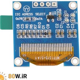 تصویر ماژول نمایشگر OLED 0.96 اینچ دارای ارتباط I2C 