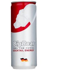 تصویر کوکتل انرژی زا قرمز بیگ بر big bear cocktail energy drink 