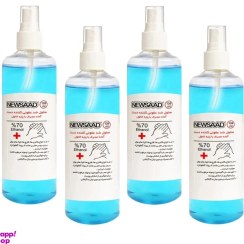 تصویر محلول ضدعفونی کننده نیوساد مدل Antiseptic حجم 120 میلی لیتر مجموعه 4 عددی 