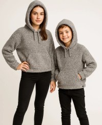 تصویر هودی باکسی پشمی کلاه دار 17060 