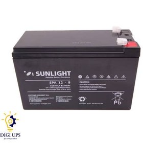 تصویر باتری یو پی اس 12V-9AH برند sunlight 