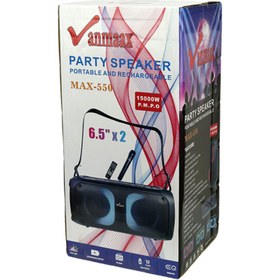 تصویر اسپیکر بلوتوثی قابل حمل وانمکس مدل MAX-550 ا Vanmaax MAX-550 Wireless Speaker Vanmaax MAX-550 Wireless Speaker