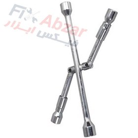 تصویر آچار چرخ سواری تاشو چهار سر بیگ رد مدل TRX31201 BIGRED Folding Lug Wrench 14 Inch model TRX31201