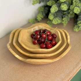 تصویر کاسه بامبو طرح گل 