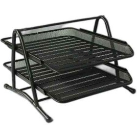 تصویر کازیه 2 طبقه توری فلزی شهاب تحریر تک عددی 