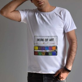 تصویر تیشرت مردانه طرح WORK OF ART 
