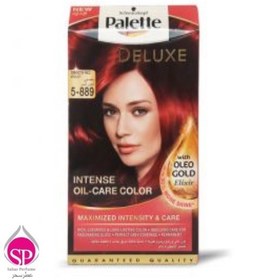 تصویر کیت رنگ موی پالت شرابی Palette Deluxe 5-889 