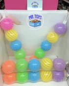 تصویر توپ بادی پلاستیکی رنگی ۵ عددی 