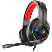 تصویر دست گیمینگ ردراگون مدل H280 Medea REDRAGON H280 Medea Black RGB Gaming Headset