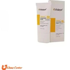 تصویر کرم ضد آفتاب بی رنگ Vitalayer حاوی ویتامین سی با SPF50 حجم 50 میل Vitalayer colorless sunscreen cream containing vitamin C with SPF50 50 ml