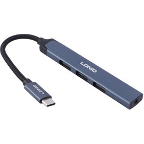 تصویر هاب 4 پورت Type-C الدینیو DS-104C Ldnio DS-104C Type-C 4 Port HUB