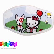 تصویر ماسک پارچه ای کیتی و سگ2800 