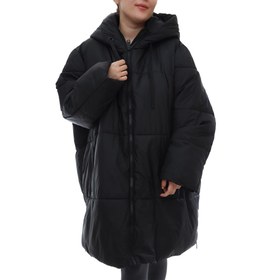 تصویر کاپشن بلند بادی مشکی زنانه PRIMARK 