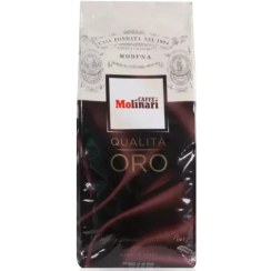 تصویر دانه قهوه مولیناری کوالیتا اورو قهوه ای 1کیلویی Molinari Qualita Oro Coffee Beans 